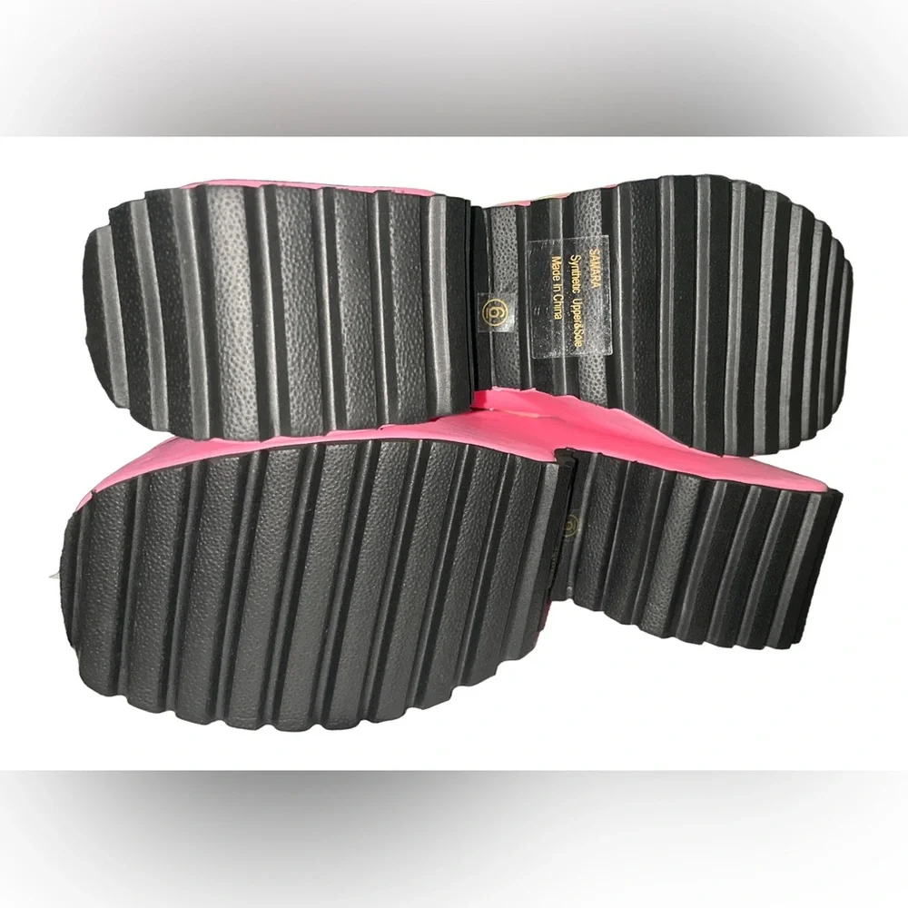 Pink Platform Mary Janes Shoes - Picture 6 of 10